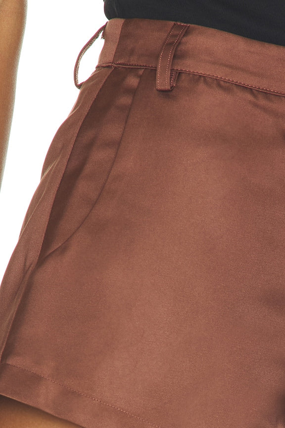 Jacinth Satin Hot Short