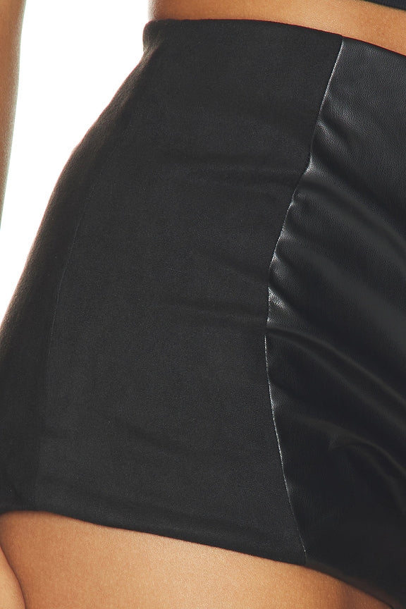 Reverie Faux Leather Short