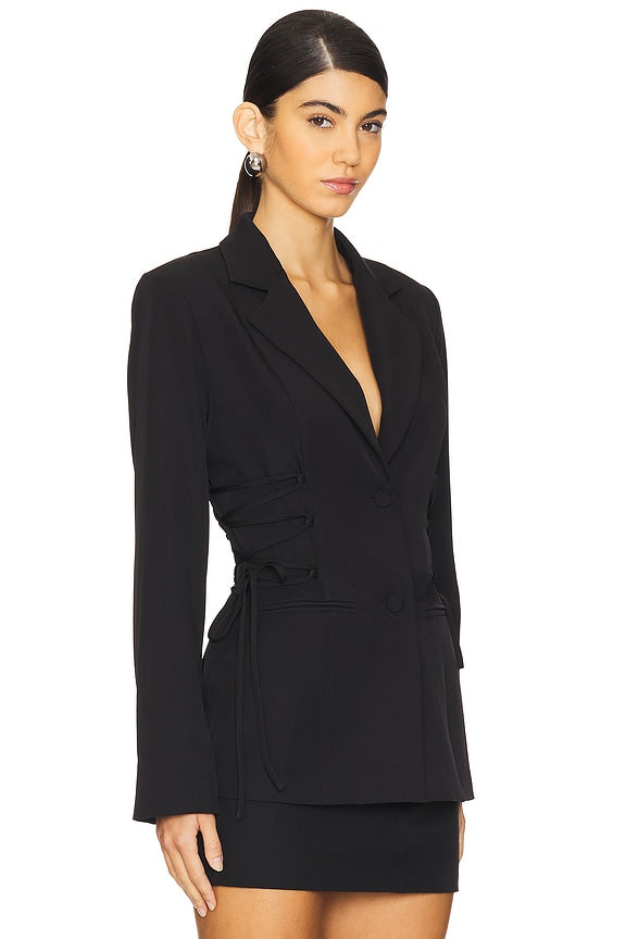 Jennifer Lace Up Blazer