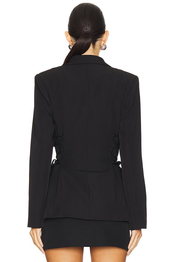 Jennifer Lace Up Blazer