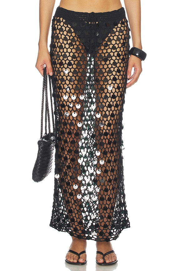 Dinah Crochet Maxi Skirt