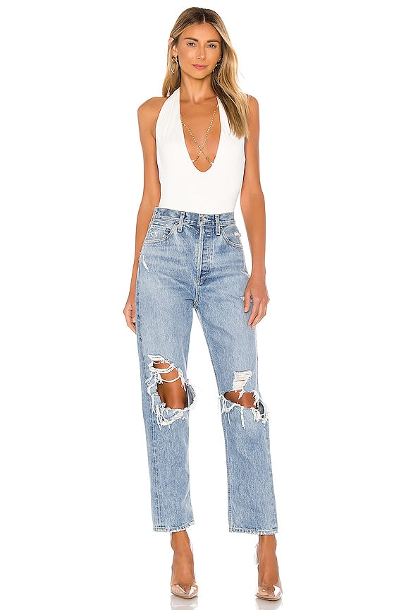Jewels Cross Front Bodysuit