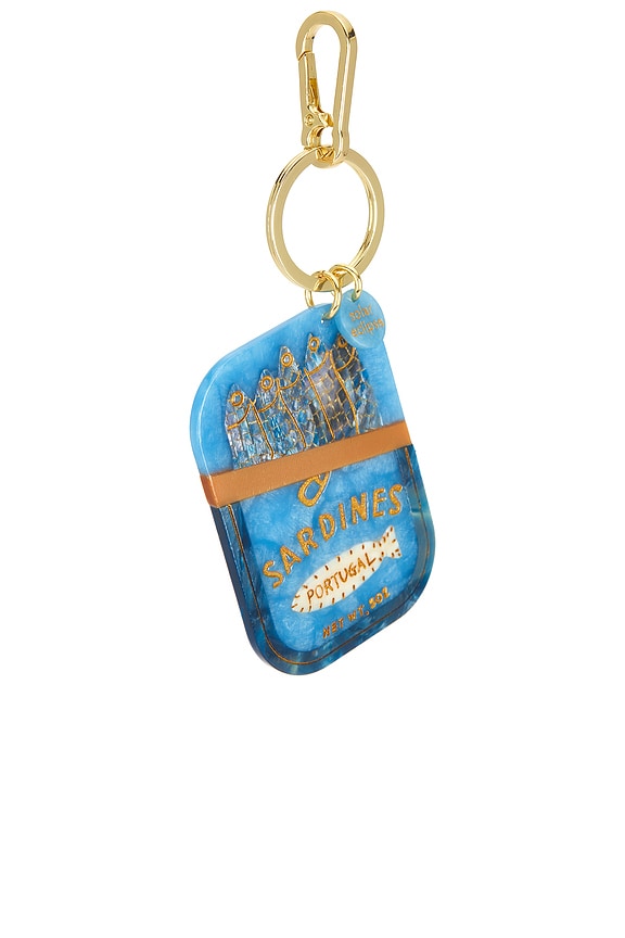 Hand-Painted Sardines Bag Charm + Keychain