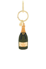 Hand-Painted Champagne Bag Charm + Keychain