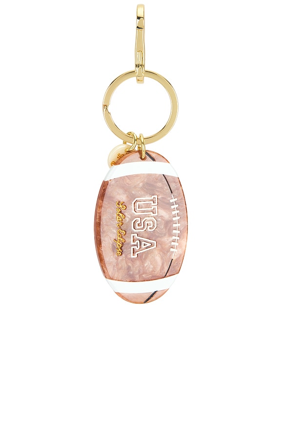 Hand-Painted Vintage Football Bag Charm