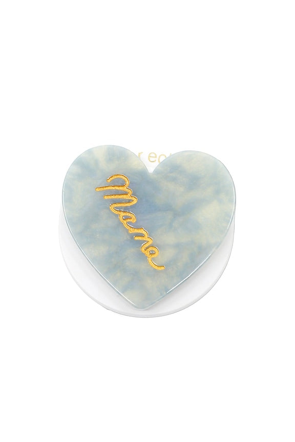 Hand-Painted Mama Heart Grip Charm