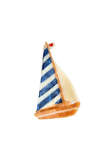 Hand-painted Sailboat Claw Hair Clip