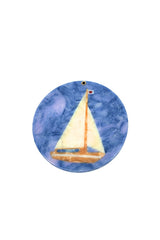 Hand-painted Sail Boat Compact Mirror