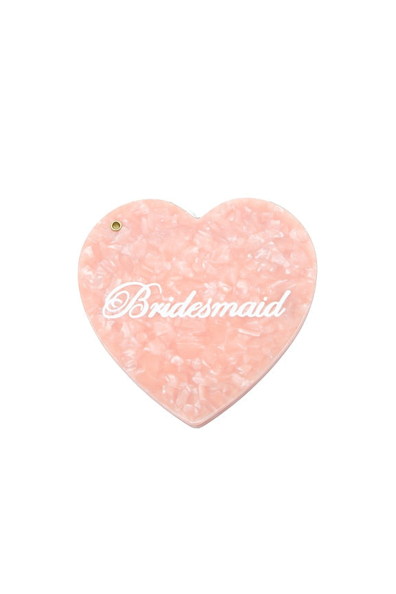 Hand-Painted Bridesmaid Compact Mirror