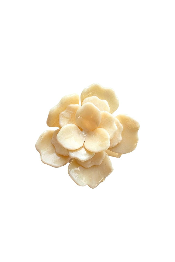 Handmade Origami Gardenia Flower Claw Hair Clip