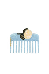 Hand-painted Hydrangea Pocket Comb