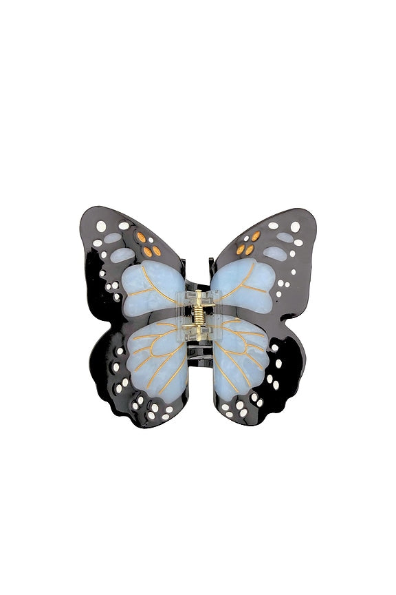 Hand-painted Monarch Butterfly Claw Hair Clip