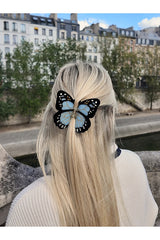 Hand-painted Monarch Butterfly Claw Hair Clip
