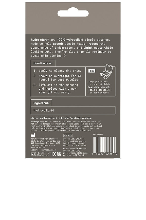 Hydro-Star Earth Pimple Patches