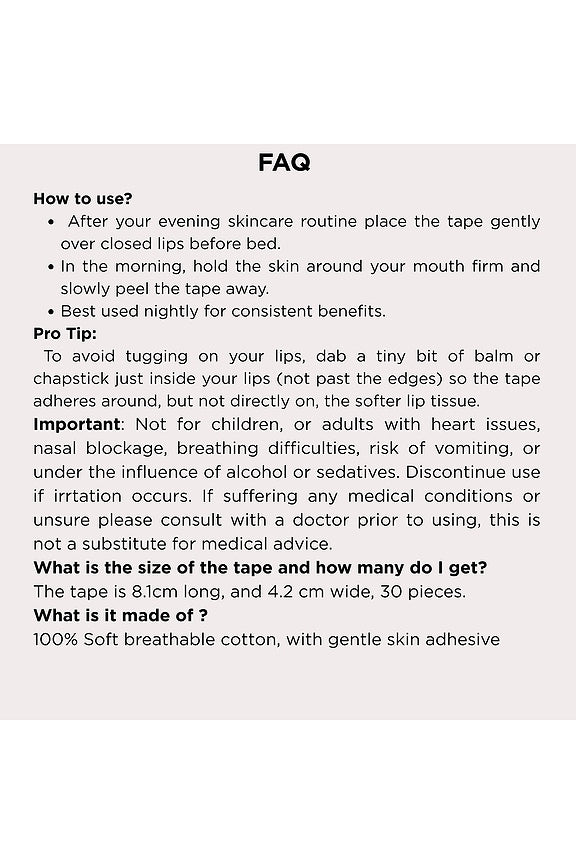 Functional Mouth Tape For Restful Sleep