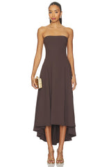 Strapless High Low Dress
