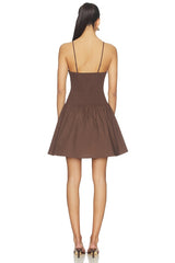 x REVOLVE Poplin String Smocking Dress