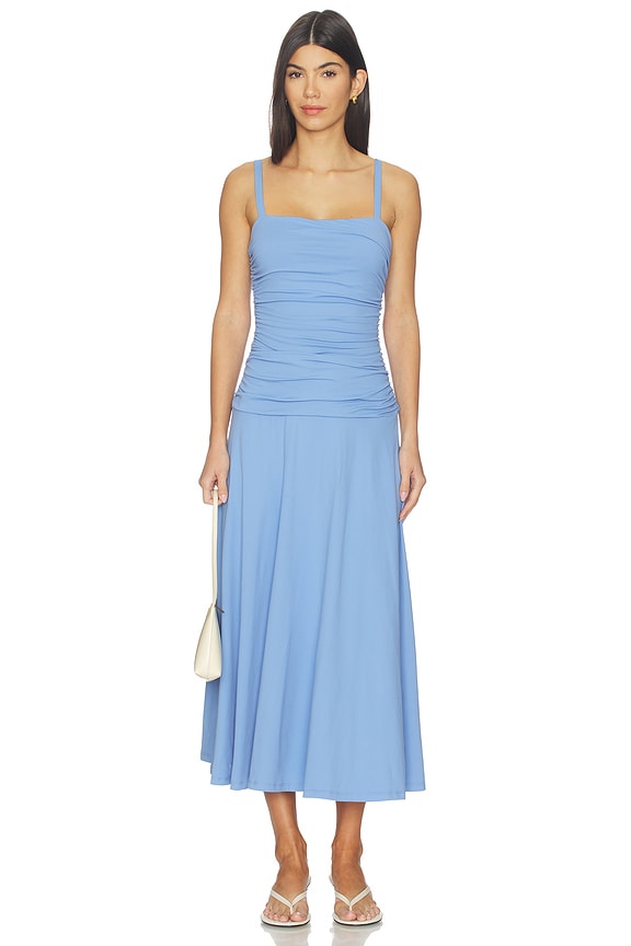 Low Gathered String Dress