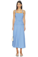 Low Gathered String Dress