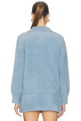 Fuzzy Sweater Cargo Jacket