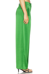 Satin Pleated Pant