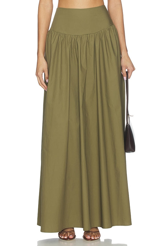 x REVOLVE Poplin Drop Waist Skirt