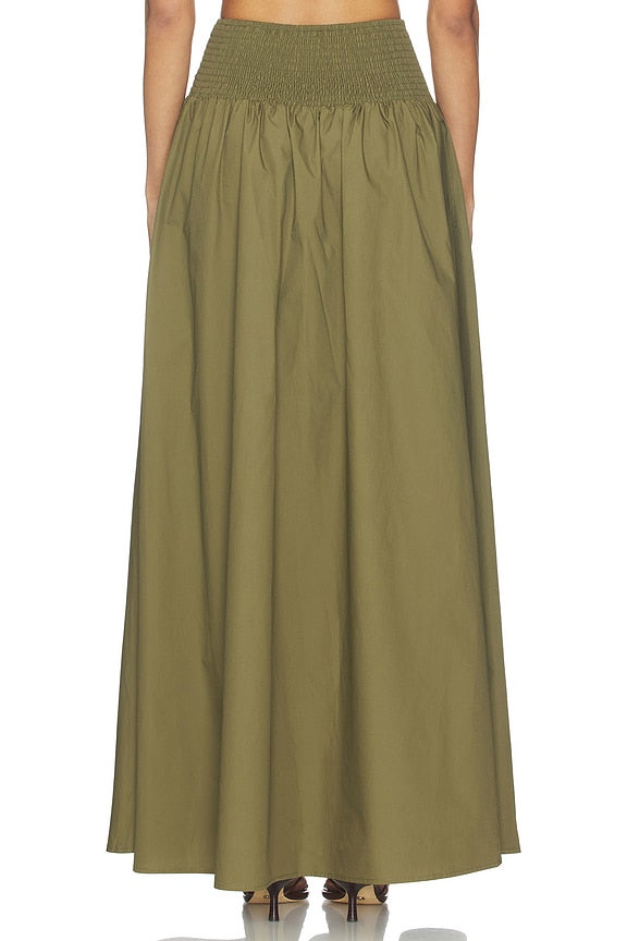 x REVOLVE Poplin Drop Waist Skirt
