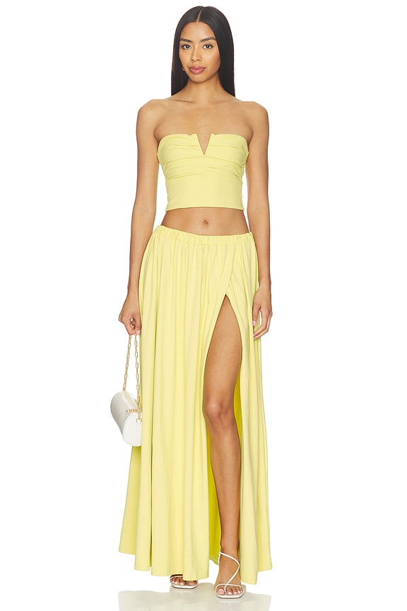 High Slit Wrap Skirt