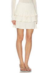 Light Merino Tiered Sweater Skirt