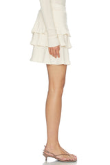 Light Merino Tiered Sweater Skirt