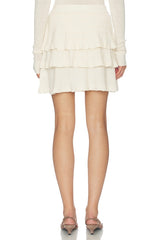 Light Merino Tiered Sweater Skirt