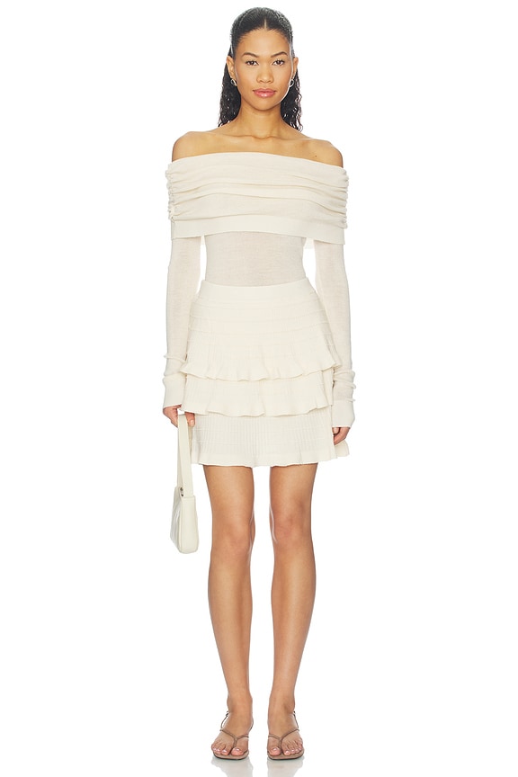 Light Merino Tiered Sweater Skirt
