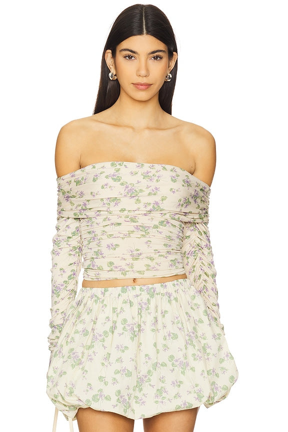 Off Shoulder Wrap Top