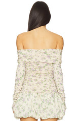 Off Shoulder Wrap Top