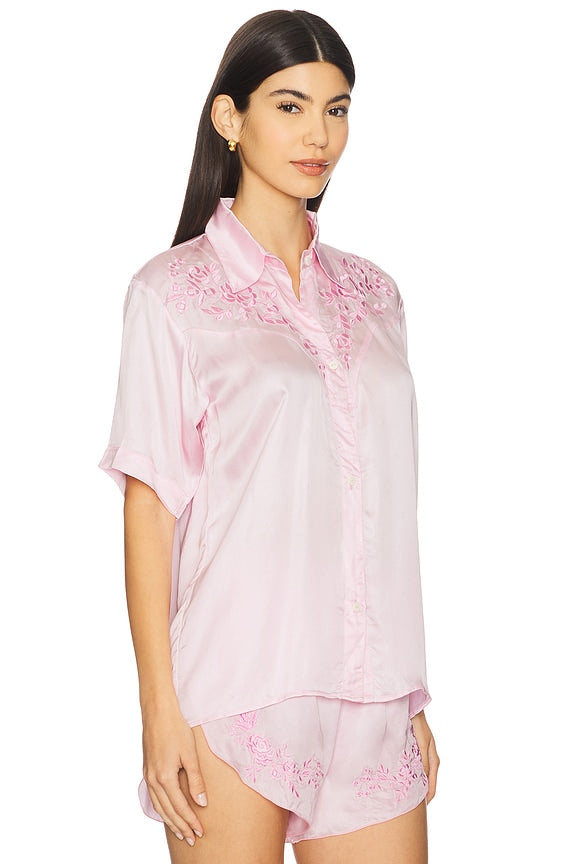 Embroidered Short Sleeve Shirt