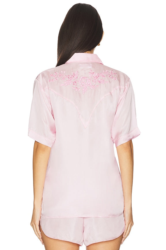 Embroidered Short Sleeve Shirt