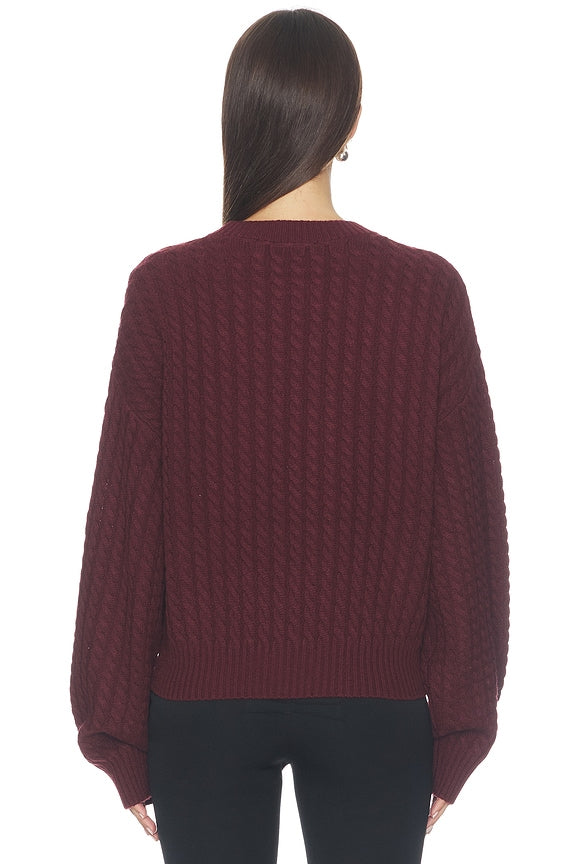Cable Crewneck Sweater
