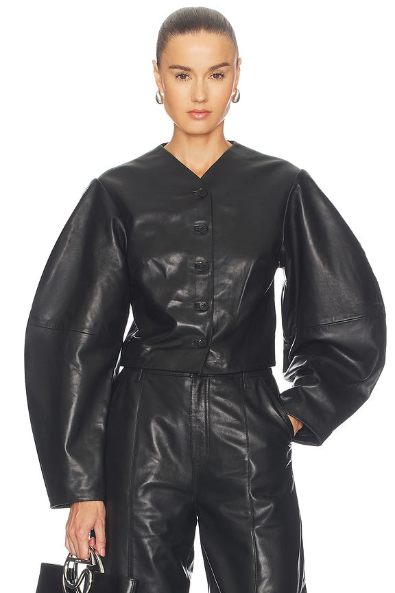 Fitted Leather Jacket
