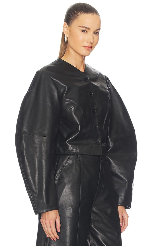 Fitted Leather Jacket