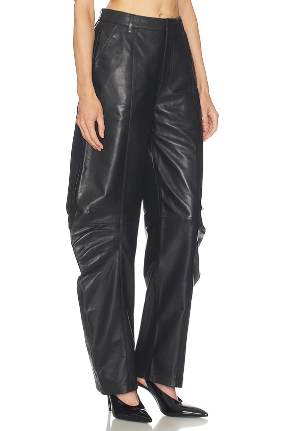 Leather Cargo Pants
