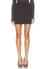 Suede Mini Skirt