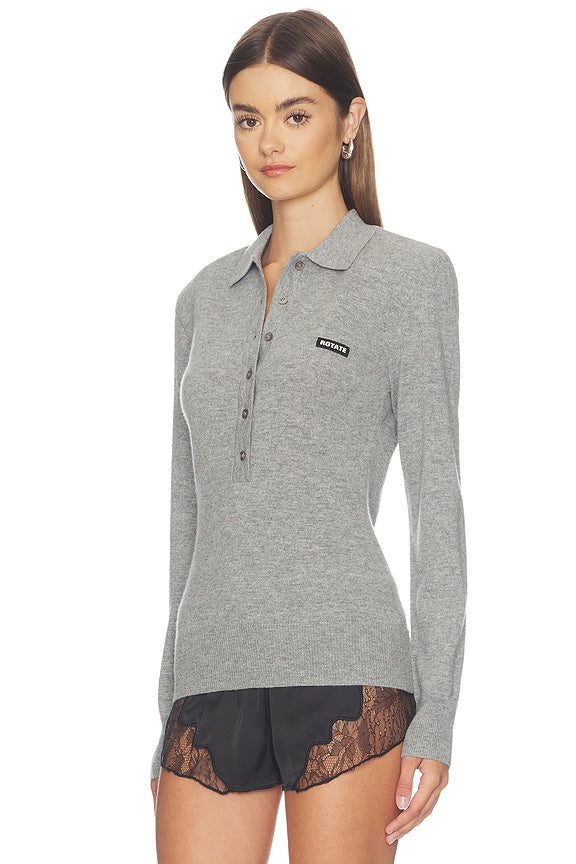 Wool Longleeve Polo