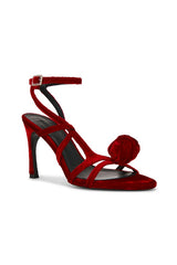 High Heel Velvet Sandal