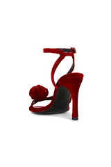 High Heel Velvet Sandal