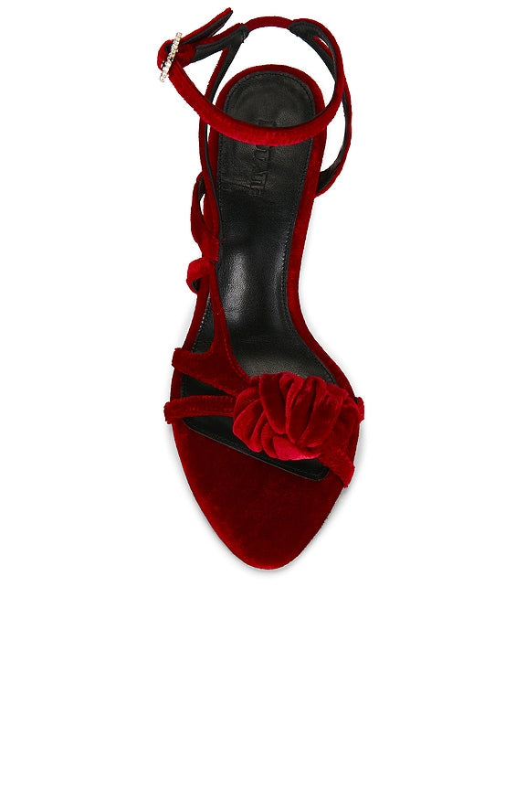 High Heel Velvet Sandal