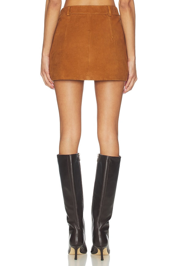 Suede Mini Skirt
