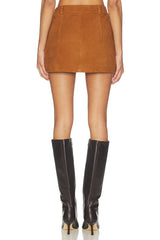 Suede Mini Skirt