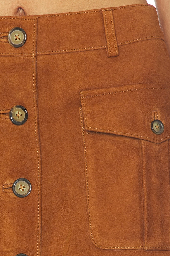 Suede Mini Skirt