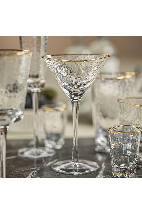 Aperitivo Triangular Martini Glasses Set Of 4