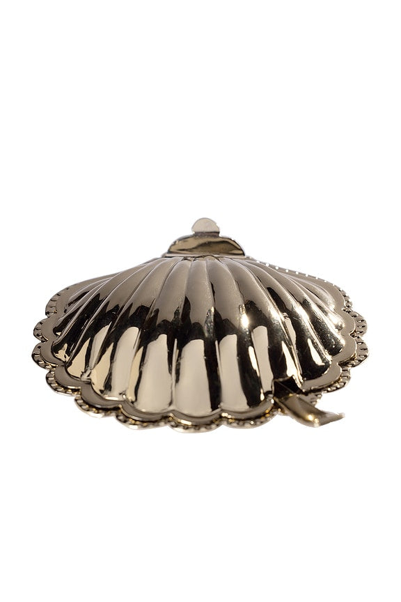 Cap Ferrat Fan Shell Lidded Bowl With Spoon